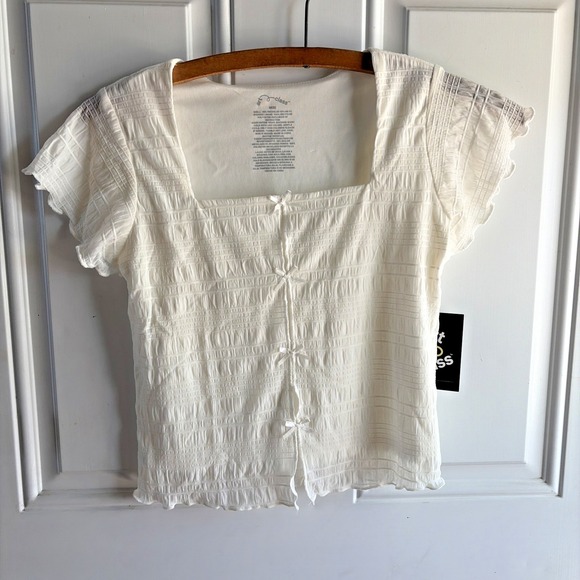 art class Other - Art Class Girls Off White Short Sleeve Shirt- Girls M (8)